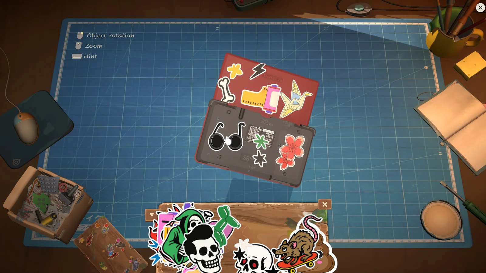 ReStory sticker and reward screen